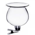 Floristik24 Vase en verre cloche avec clip clair Ø5.5cm H6cm 4pcs