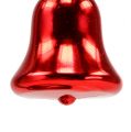 Floristik24 Cloche rouge à accrocher en plastique 3pcs