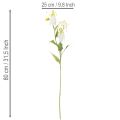 Fleur artificielle Gloriosa, blanche et jaune, élégante branche fleurie décorative, 80 cm, lot de 3 | Floristik24.be