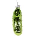Cornichon de Noël en verre, décoration de sapin à suspendre, 7 cm, lot de 4 | Floristik24.be