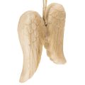 Floristik24 Pendentif aile d'ange en bois pour décoration suspendue 12 cm