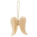 Pendentif aile d'ange en bois pour décoration suspendue 12 cm | Floristik24.be