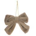 Nœud décoratif en peluche avec