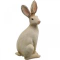 Floristik24 Figurine lapin de Pâques à suspendre décoration de Pâques polyrésine H9,5cm 4pcs