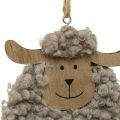 Floristik24 Décoration de Pâques mouton cintre bois moelleux 8.5×1.5×20cm 6pcs
