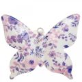 Floristik24 Déco papillons métal déco cintre violet 12×10cm 3pcs