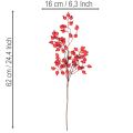 Branche d'églantier artificiel avec baies brillantes, 62 cm | Floristik24.be