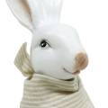 Floristik24 Décoration de Pâques Siège de bord de lapin 26cm Figurine de lapin de Pâques 2pcs