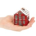 Bougeoir en céramique, maison décorative enneigée pour décoration de table, 7 cm, lot de 2 | Floristik24.be