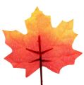 Floristik24 Décoration d automne Maple Leaf orange-rouge 13cm 12pcs