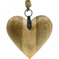 Floristik24 Coeur en bois, coeur décoratif à suspendre, décoration coeur H19cm
