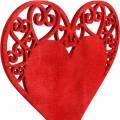 Floristik24 Coeur sur bâton, coeur décoratif, décoration de mariage, Saint-Valentin, décoration coeur 16 pièces
