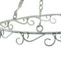 Floristik24 Décoration à suspendre anneau décoratif en métal blanc shabby chic Ø30cm H30cm
