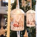 Cloche à motif de Noël à suspendre, 26 cm | Floristik24.be