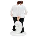 Floristik24 Figurine de mariage couple d’hommes 19 cm