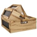 Boîte en bois avec tableau