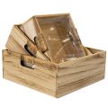 Boîte en bois avec tableau