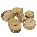 Floristik24 Disques en bois anneaux en bois naturel 500g