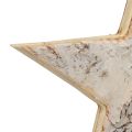 Floristik24 Décoration étoiles en bois cintre décoratif décoration rustique bois blanc Ø20cm