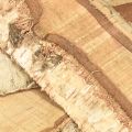 Plateau en bois déco Écorce de bouleau 25×10×2cm 4pcs | Floristik24.be