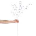 Branche fleurie artificielle délicate aux fleurs irisées, 98 cm | Floristik24.be