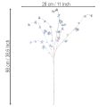 Branche fleurie artificielle délicate aux fleurs irisées, 98 cm | Floristik24.be