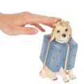 Figurine décorative représentant un chiot assis, présentée dans une boîte cadeau, 20 cm | Floristik24.be