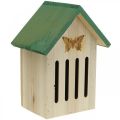Floristik24 Hôtel à insectes en bois, maison à insectes, aide à la nidification papillon H21,5cm