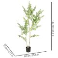 Plante artificielle en pot, 130 cm de haut, verte, décorative | Floristik24.be
