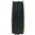 Floristik24 Cordon de jute noir, cordon décoratif, fibre de jute naturelle, corde décorative Ø8mm 7m