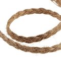 Floristik24 Ruban de jute tressé corde de jute bobine en bois naturel 10mm 6m