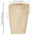 Sac en jute 13,5 × 11 cm H 25 cm | Floristik24.be
