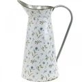 Floristik24 Cruche décorative en métal vintage vase à fleurs décoration de jardin jardinière H33cm