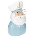 Floristik24 Figurine de capitaine, décor maritime avec lunettes et chapeau, 16 cm