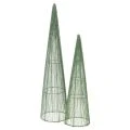 Floristik24 Cônes à fleurs en métal vert, pour compositions florales, 62 cm, lot de 2