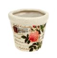 Floristik24 Pot en céramique avec roses Ø8,5cm H7,5cm