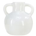 Floristik24 Vase en céramique vase blanc à 2 anses en céramique Ø7cm H11.5cm