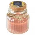 Floristik24 Bougie parfumée en verre liège bougie citronnelle marron H11,5cm