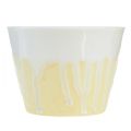 Floristik24 Bougie citronnelle en pot céramique jaune crème Ø8,5cm
