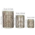 Porte-bougies en métal, porte-bougies chauffe-plat Ø8/10/13 cm, lot de 3 | Floristik24.be