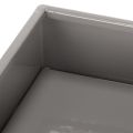 Pot de fleurs cubique gris