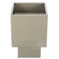 Pot de fleurs cubique vert, 22