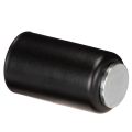 Porte-bougie magnétique rond, noir mat, pour bougies coniques de 25 mm, lot de 4 | Floristik24.be