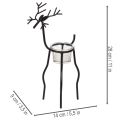 Porte-bougie renne avec verre pour bougie chauffe-plat, 28 cm | Floristik24.be
