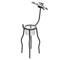 Porte-bougie renne avec verre