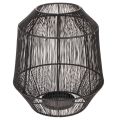 Bougeoir noir, lanterne décorative, panier en fil de fer, Ø 24 cm, H 28 cm | Floristik24.be
