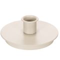 Floristik24 Bougeoirs ronds couleur crème pour bougies coniques, décoration de table, 10 cm, lot de 2