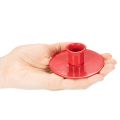 Petits bougeoirs rouges pour bougies coniques de 8 cm, lot de 3 | Floristik24.be