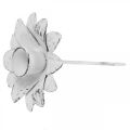 Floristik24 Bougeoir fleur métal bougeoir à coller Blanc Shabby Ø9cm