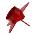 Floristik24 Bougeoir forme étoile pour photophore 10x7cm rouge